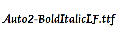 Auto2-BoldItalicLF