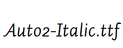 Auto2-Italic