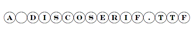 a_DiscoSerif