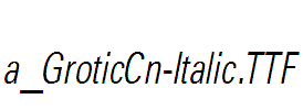 a_GroticCn-Italic