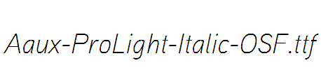 Aaux-ProLight-Italic-OSF