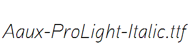 Aaux-ProLight-Italic