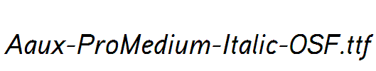 Aaux-ProMedium-Italic-OSF