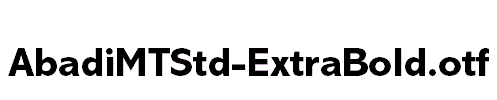 AbadiMTStd-ExtraBold