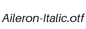 Aileron-Italic