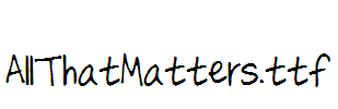 AllThatMatters