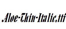 Aloe-Thin-Italic