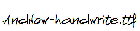 AndNow-handwrite