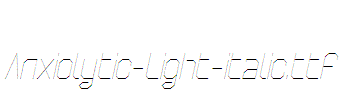 Anxiolytic-Light-italic