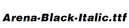 Arena-Black-Italic