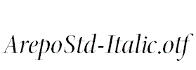 ArepoStd-Italic