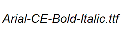 Arial-CE-Bold-Italic