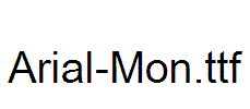 Arial Mon Font Install