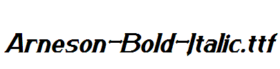 Arneson-Bold-Italic