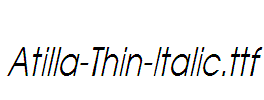 Atilla-Thin-Italic