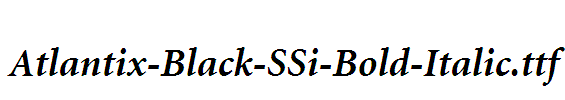 Atlantix-Black-SSi-Bold-Italic