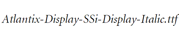 Atlantix-Display-SSi-Display-Italic