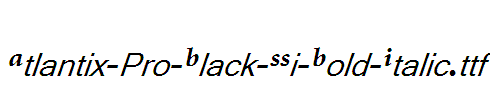 Atlantix-Pro-Black-SSi-Bold-Italic