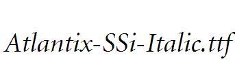 Atlantix-SSi-Italic