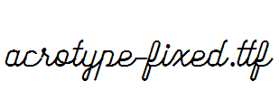 acrotype-fixed