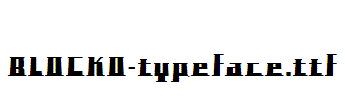 BLOCKO-typeface