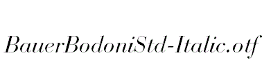 BauerBodoniStd-Italic