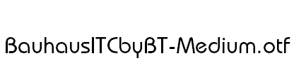 BauhausITCbyBT-Medium