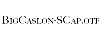 BigCaslon-SCap