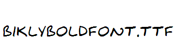 BiklyBoldFont