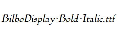 BilboDisplay-Bold-Italic