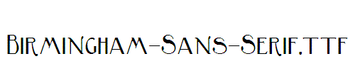 Birmingham-Sans-Serif