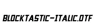 Blocktastic-Italic