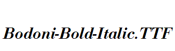 Bodoni-Bold-Italic