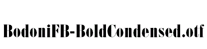 BodoniFB-BoldCondensed