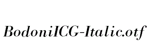 BodoniICG-Italic