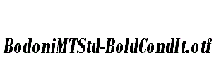 BodoniMTStd-BoldCondIt