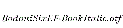 BodoniSixEF-BookItalic