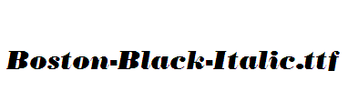 Boston-Black-Italic