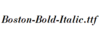 Boston-Bold-Italic