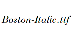 Boston-Italic