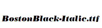 BostonBlack-Italic