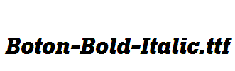 Boton-Bold-Italic