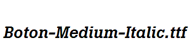 Boton-Medium-Italic