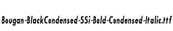 Bougan-BlackCondensed-SSi-Bold-Condensed-Italic