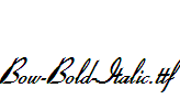 Bow-Bold-Italic