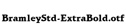 BramleyStd-ExtraBold