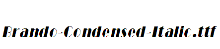 Brando-Condensed-Italic