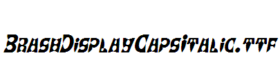 BrashDisplayCaps-Italic