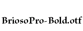 BriosoPro-Bold