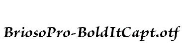 BriosoPro-BoldItCapt